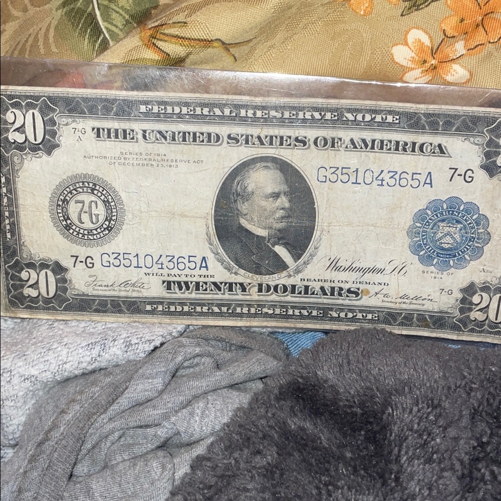 $20 note from 1914 good condition add it to your collection